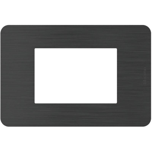 Placca Bticino MatixGO Effects 3 moduli Black Nick JA4803EN