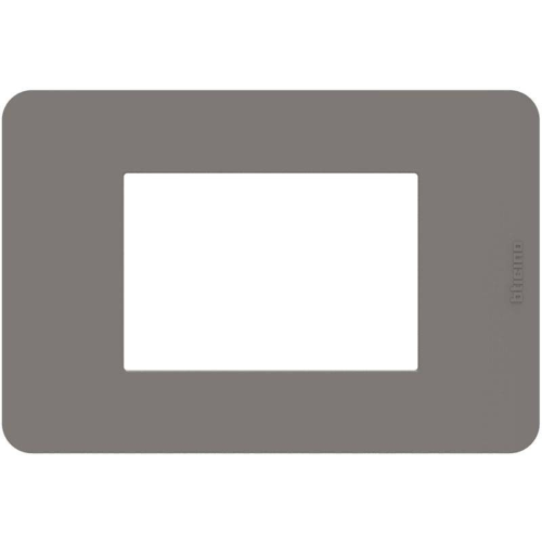 Placca Bticino MatixGO Tones 3 moduli tortora JA4803TD