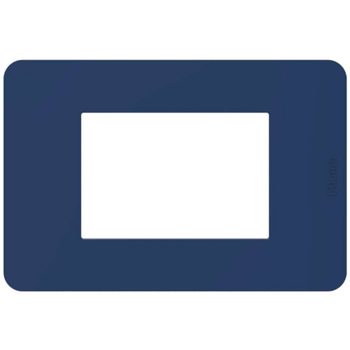 Placca Bticino MatixGO Tones 3 moduli blue JA4803TB