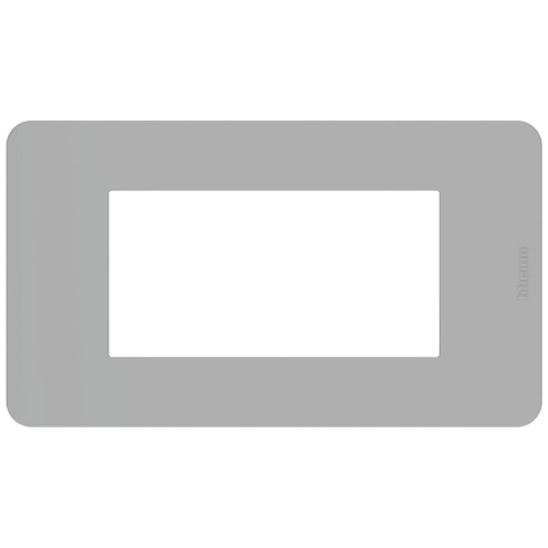 Placca Bticino MatixGO 4 moduli grigio JA4804JG
