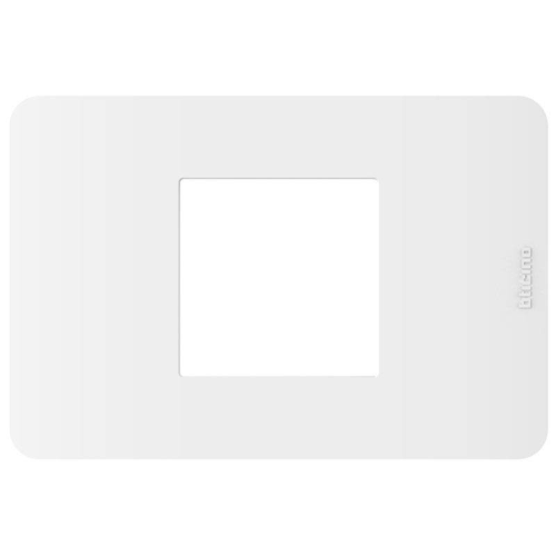 Placca Bticino MatixGO 2 moduli centrati bianca JA4819JW