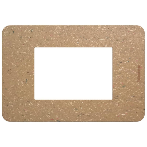 Placca Bticino MatixGO Bio 3 moduli JA4803BB