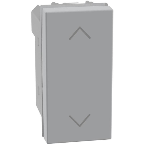 Pulsante doppio interbloccato per tapparelle Bticino MatixGO grigio JG4037N