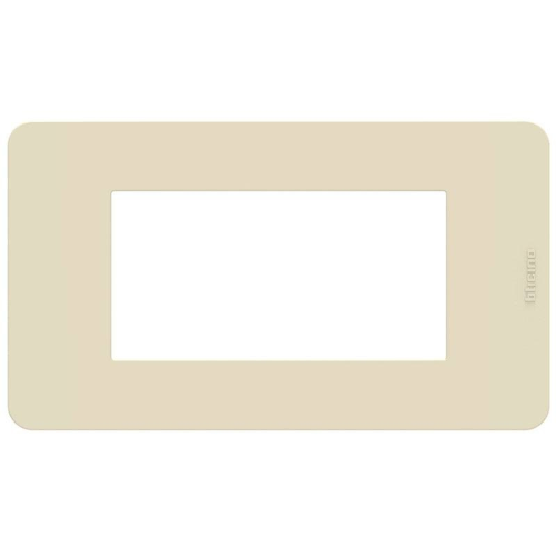 Placca Bticino MatixGO Tones 4 moduli avorio JA4804TI