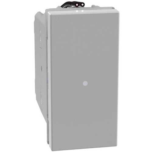 Invertitore assiale Bticino MatixGO 1P 10AX 1 modulo grigio con Led JG4054LB