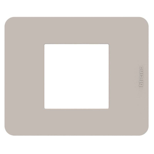 Placca Bticino MatixGO 2 moduli Sand JA4802TS