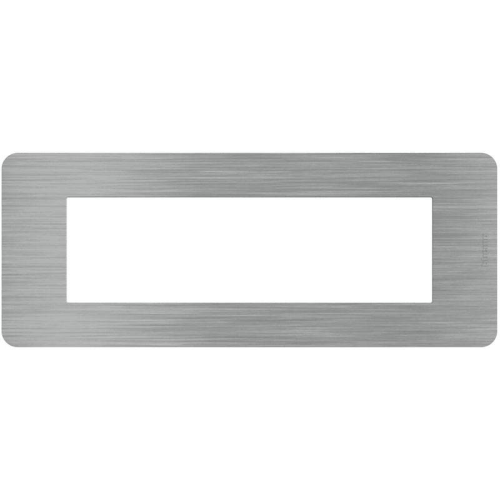 Placca Bticino MatixGO Effects 7 moduli Steel JA4807ES