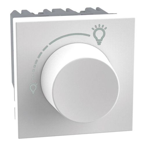 Dimmer rotativo universale Bticino MatixGO 2 moduli bianco JW4415