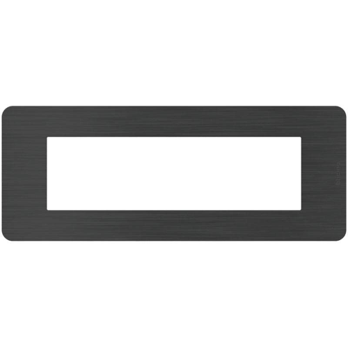 Placca Bticino MatixGO Effects 7 moduli Black Nick JA4807EN
