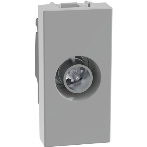 Presa TV coassiale passante Bticino MatixGO 1 modulo grigia JG4202P14