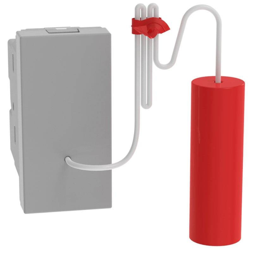 Pulsante a tirante Bticino MatixGO 1P NO/NC 10A 1 modulo grigio JG4033