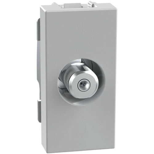 Presa Sat coassiale tipo F Bticino MatixGO 1 modulo grigia JG4202F