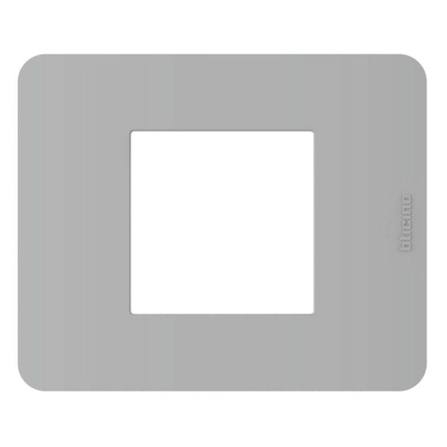 Placca Bticino MatixGO 2 moduli Grey JA4802JG