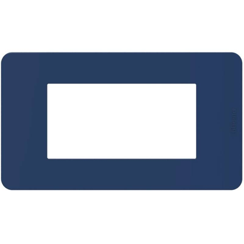Placca Bticino MatixGO Tones 4 moduli blue JA4804TB