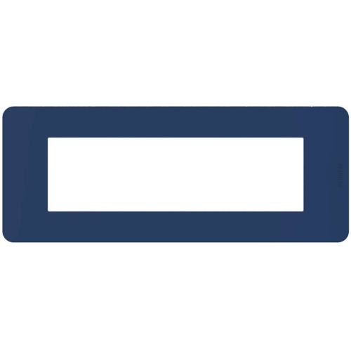 Placca Bticino MatixGO Tones 7 moduli blue JA4807TB