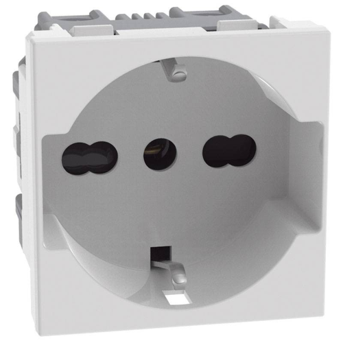 Presa Schuko Standard Bticino MATIXGO P40 2 moduli bianca JW4140A16