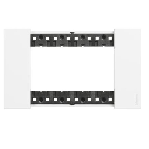 Placca Bticino Living Now 4 moduli colore bianco KA4804KW