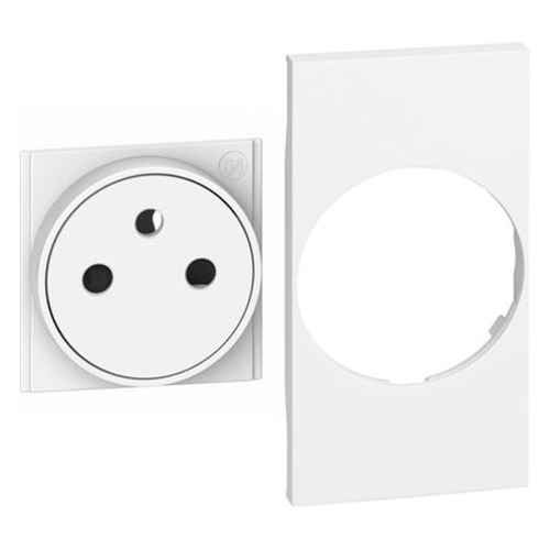 Cover + top Bticino Living Now per presa standard franco/belga FLAT KW55F