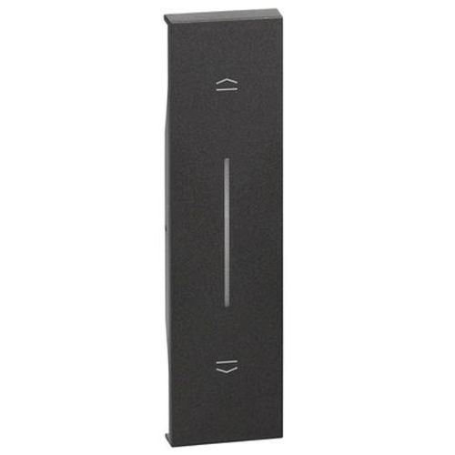Cover Bticino Living Now per pulsante interbloccato Tapparelle nero KG05