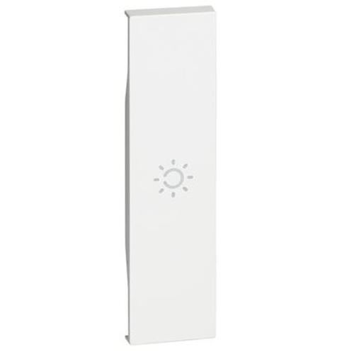 Cover Bticino Living Now con simbolo luce 1M bianco KW01A