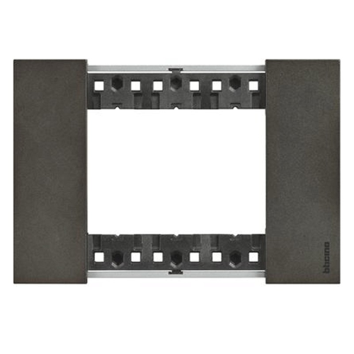 Placca Bticino Living Now 3 moduli colore space 86x125 mm KA4803NG