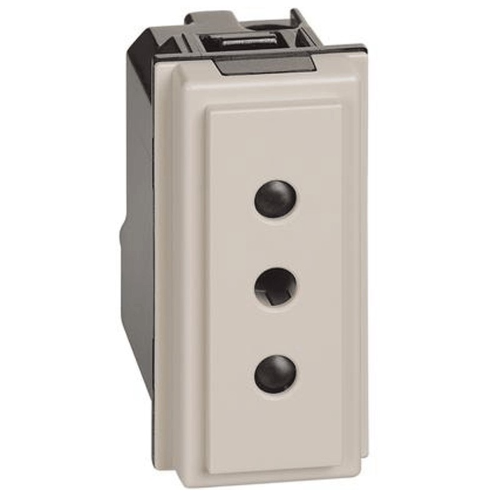 Presa Bticino Living Now 2P+T 10A 250V colore sabbia KM4113