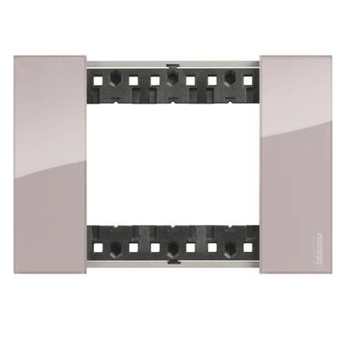 Placca Bticino Living Now 3 moduli colore aura KA4803DM