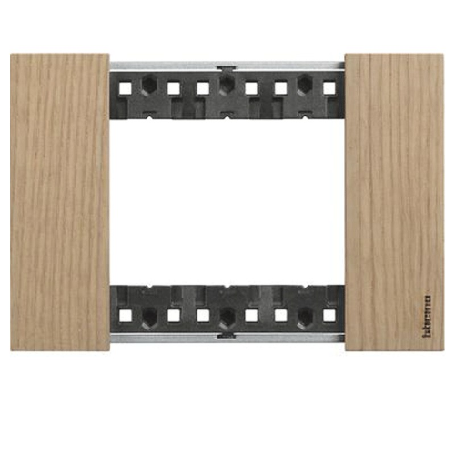 Placca Bticino Living Now 3 moduli colore legno rovere KA4803LM