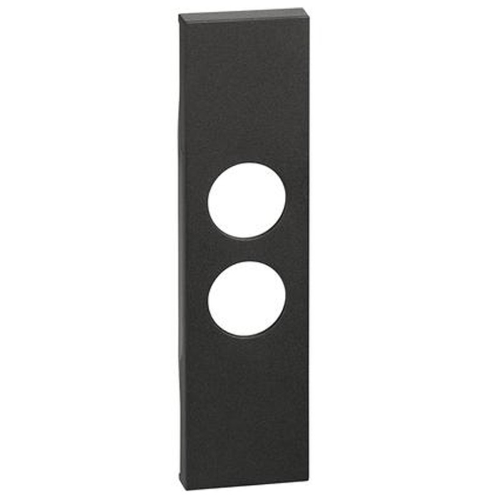 Cover Bticino Living Now per presa TV-SAT 1 modulo nera KG09