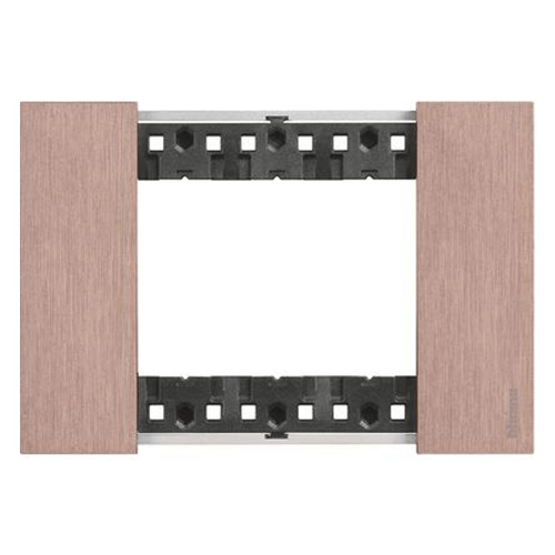 Placca Bticino Living Now 3 moduli rame KA4803ZM