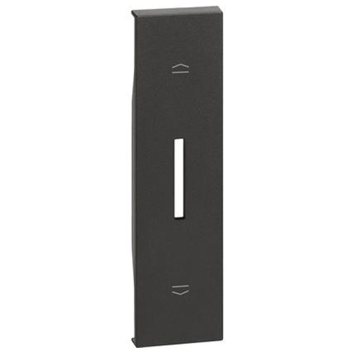 Cover Bticino Living Now per Comando Commutatore Tapparelle nero KG06