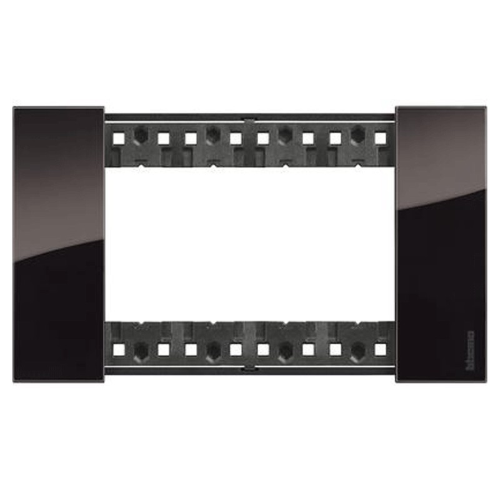 Placca Bticino Living Now 4 moduli colore notte KA4804DG