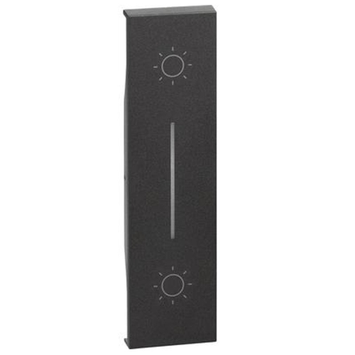 Cover per pulsante non interbloccato Bticino Living Now K4036 Nero KG05L