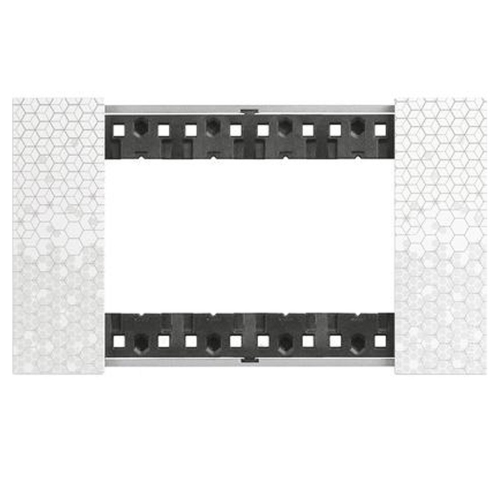 Placca Bticino Living Now 4 moduli colore Pixel KA4804MW