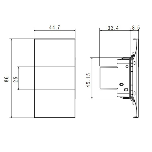 Pulsante Portanome Bticino Living Now 3A 250V AC 2M K4040N