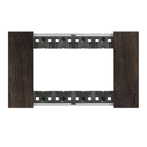 Placca Bticino Living Now 4 moduli colore legno noce KA4804LG