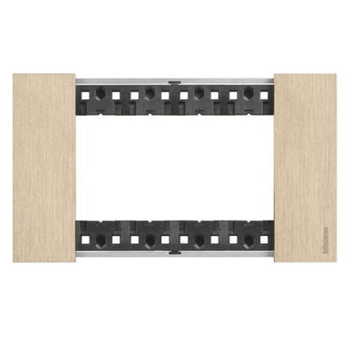 Placca Bticino Living Now 4 moduli colore Oro KA4804ZW
