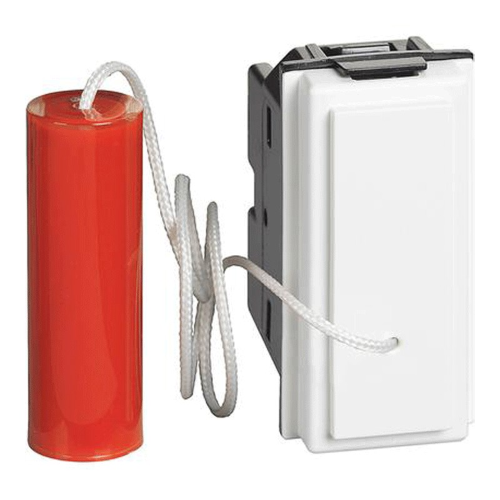 Pulsante a tirante Bticino Living Now 1P 10A colore Bianco KW4033