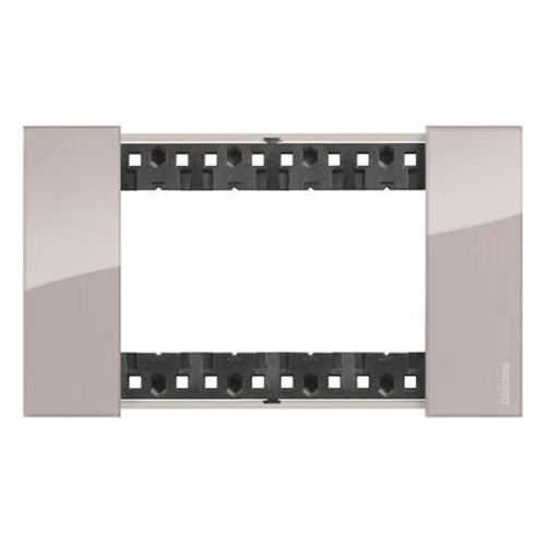 Placca Bticino Living Now 4 moduli colore Aura KA4804DM