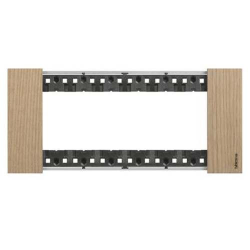 Placca Bticino Living Now 6 moduli colore legno Rovere KA4806LM