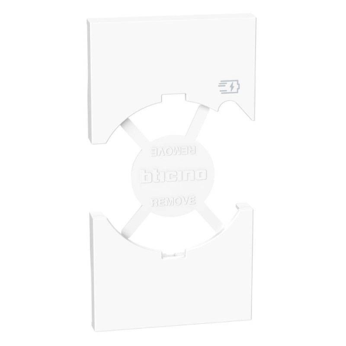 Cover Bticino Living Now per presa Schuko con USB Bianca KW68