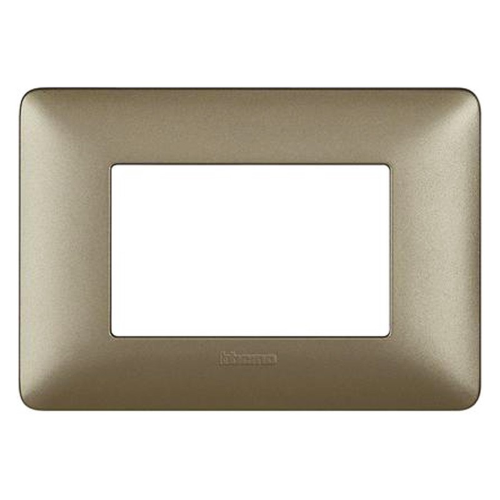 Placca Bticino Matix 3 moduli titanium AM4803MTA