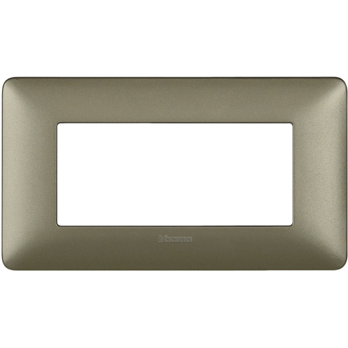 Placca Bticino Matix 4 moduli titanium AM4804MTA
