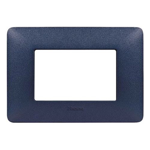 Placca Bticino Matix 3 moduli blu mercurio AM4803TBM