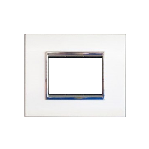 Placca NewPrestige 3 moduli bianco perla ECL3083BP