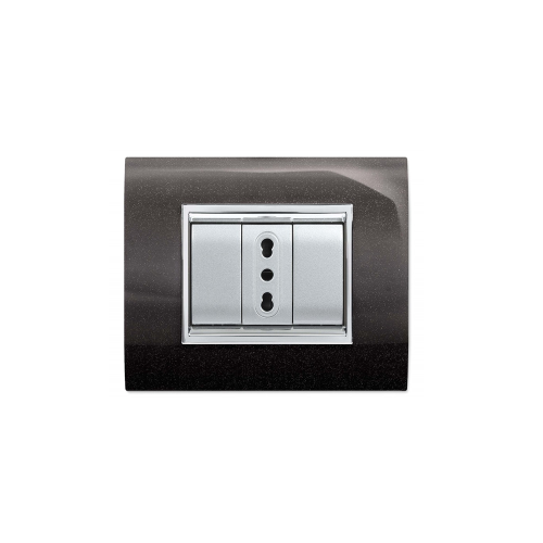 Placca NewPrestige 3 mod.nero glittering ECL3083NG