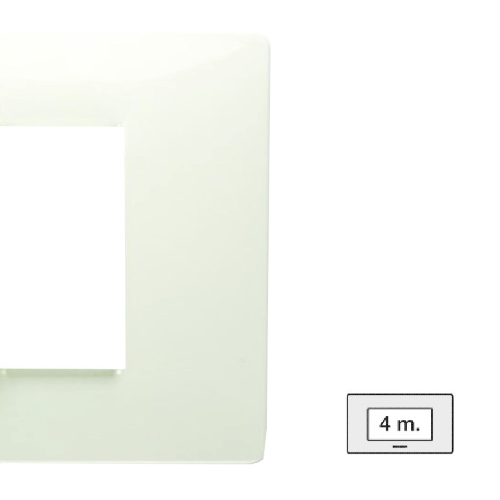 Master Mix placca 4 posti bianco 21MX104