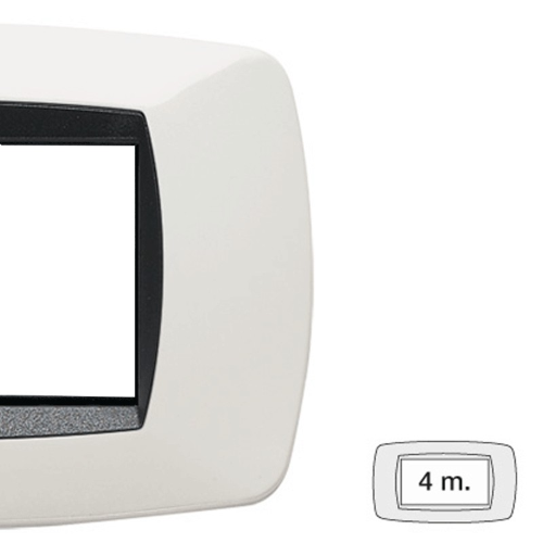 Master Modo placca 4 moduli bianco 39TC104