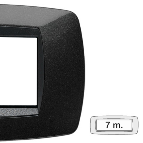 Master Modo placca 7 moduli nero 39TC207