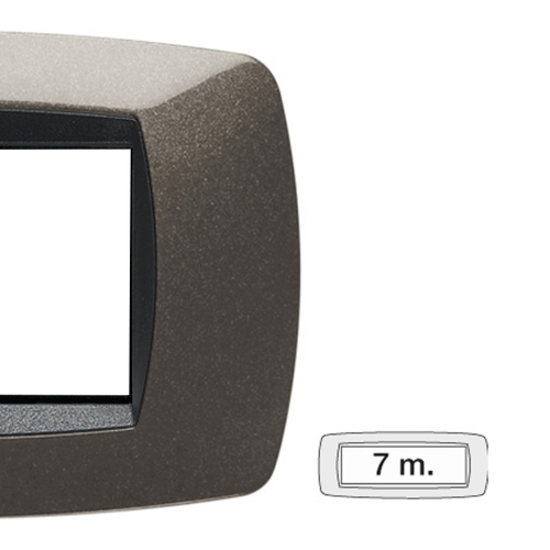 Placca Master Modo 7 moduli grigio antracite 39TC387